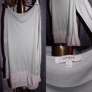 Umgee mint top WITH POCKETS!